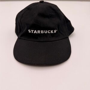 Starbucks Unisex OSFA Barista Employee Baseball Cap Strapback Hat Black